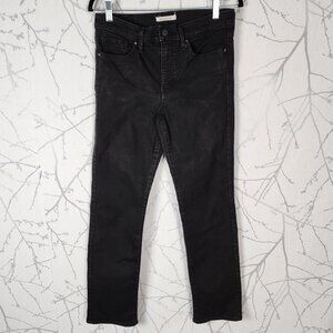 Levi's Black Wash Stretch Denim High Rise 314 Shaping Straight Leg Jeans